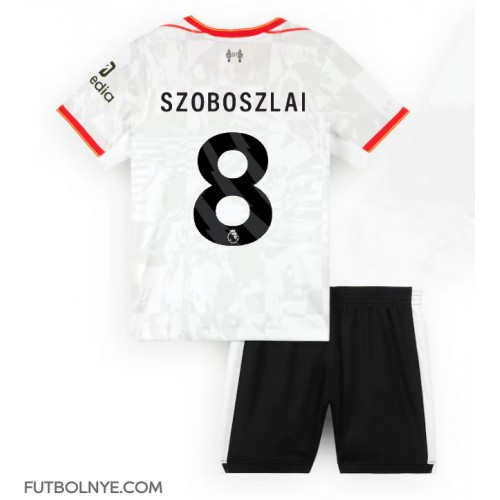 Camiseta Liverpool Dominik Szoboszlai #8 Tercera Equipación para niños 2024-25 manga corta (+ pantalones cortos)